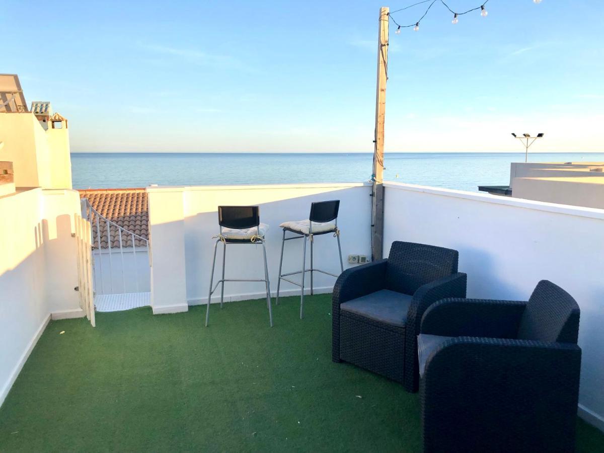 Ático en la playa con terraza privada Apartamento La Cala Del Moral Exterior foto